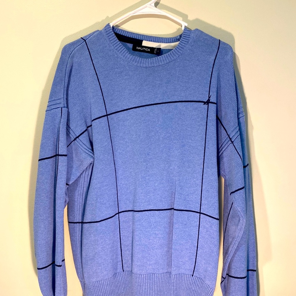 Mens Blue Nautica Sweater Large